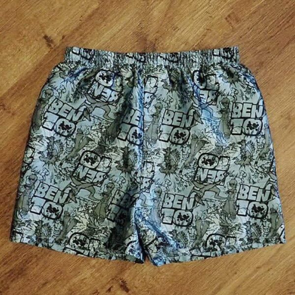 Size 8 Ben10 Blue & Grey Boxer Shorts EUC