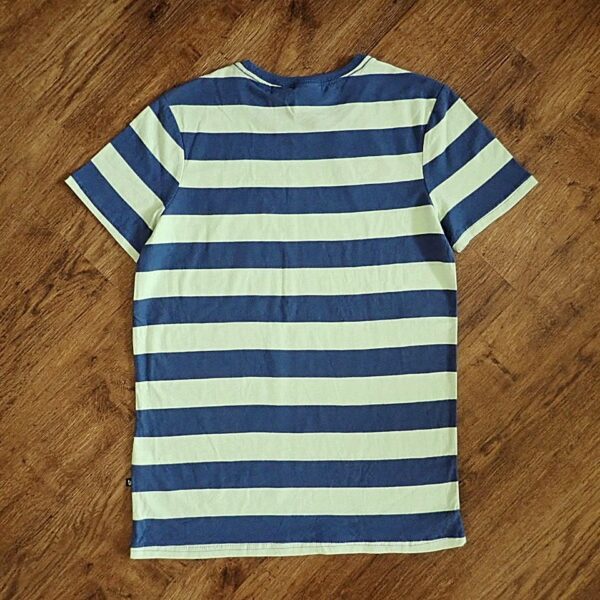 Size 12 Bauhaus Navy & Lime Block-Striped Tee NWT - Image 2