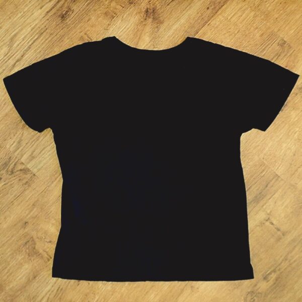 Size 12 Clothing & Co Plain Black 'Lace-Up' Tee EUC - Image 2