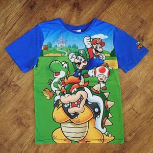 Size 12 Nintendo Super Mario Multicoloured Printed Tee GUC