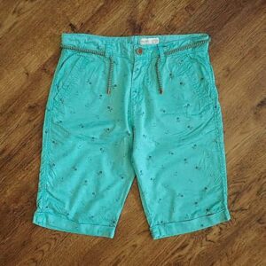 Size 13/14 Zara Boys Bright Green Shorts EUC