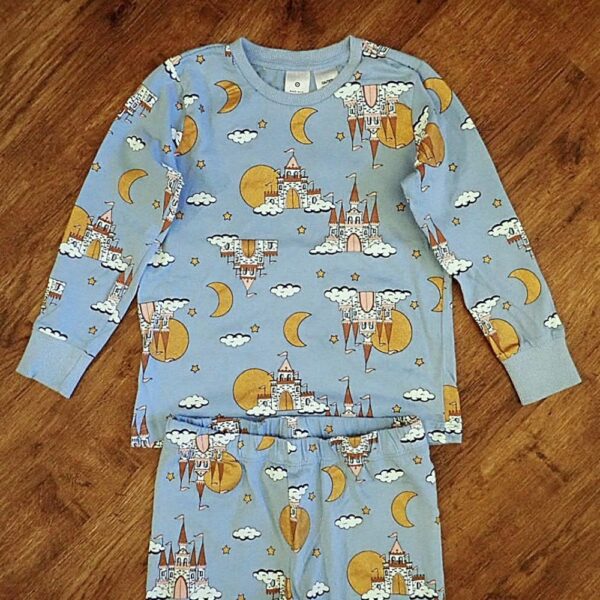 Size 4 Target Organic Cotton Thermal Pyjamas EUC