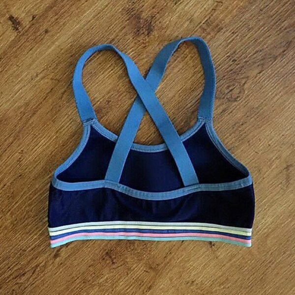 Size 10/12 Anko Navy & Floral Sports Crop GUC - Image 2