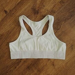 Size 10/12 Bonds White Sports Crop EUC