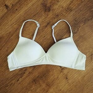Size 12 Brilliant Basics Adjustable White Padded Bra EUC