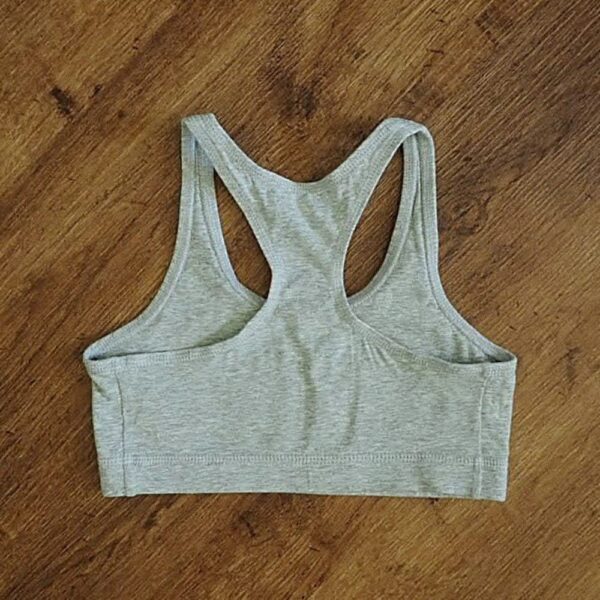 Size 12 K-Mart Grey Marled Sports Crop EUC - Image 2