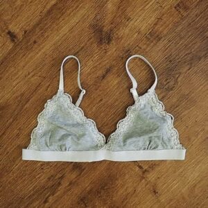 Size 12A All Sorts Adjustable Grey Lace Bra EUC