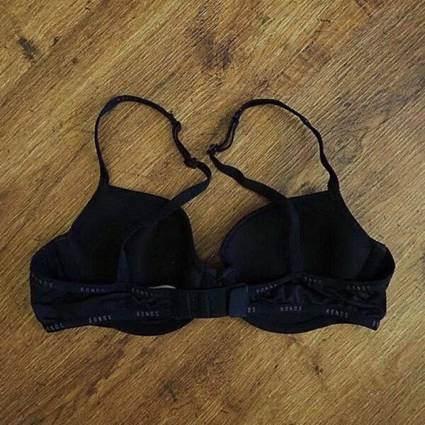 Size 14A Bonds Black Underwired Bra EUC - Image 2