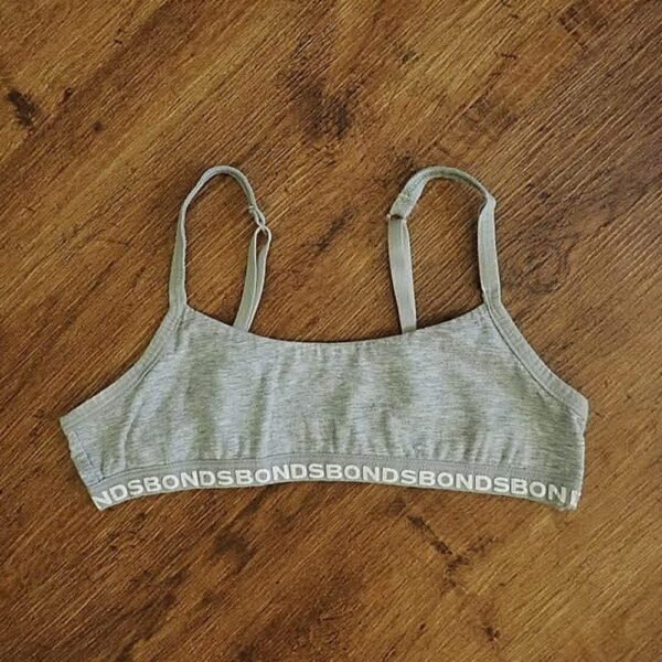 Size 8/10 Bonds Adjustable Grey Bralette EUC