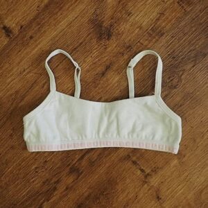 Size 8/10 Bonds Adjustable White Bralette EUC