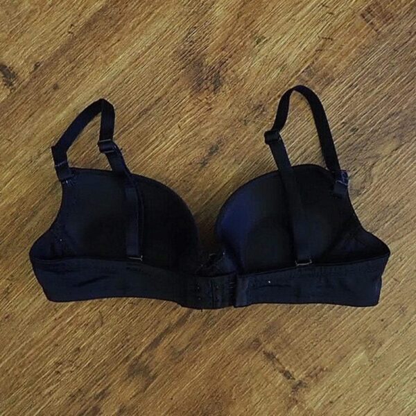 Size 8A Ultimate Body Adjustable Black Padded Bra EUC - Image 2