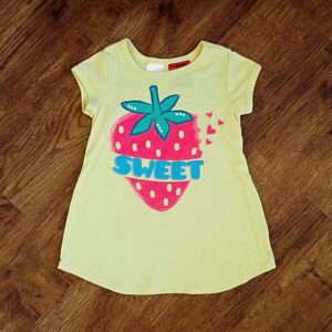 Size 1 Neon 'Strawberry' Short Sleeve Nightie EUC
