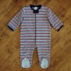 Size 1 Target Polar Fleece Block-Striped Sleepsuit EUC - Image 2