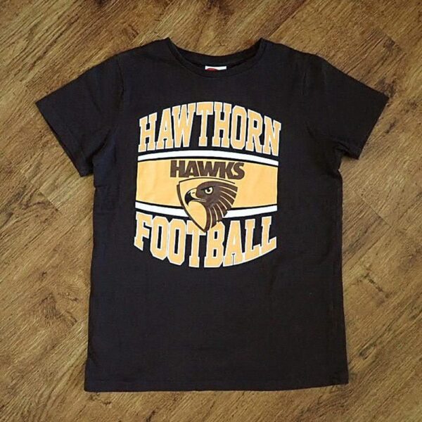 Size 10 AFL Hawthorn 'Hawks' Tee NWOT