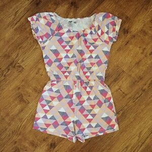 Size 10 Neon Multicoloured Cotton Sleepsuit GUC