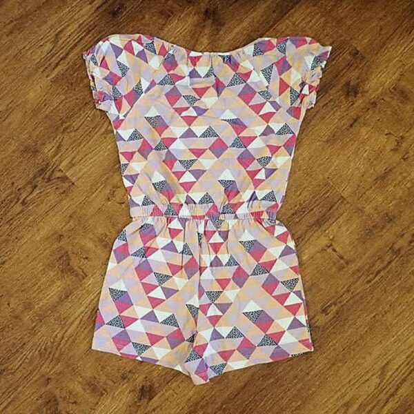 Size 10 Neon Multicoloured Cotton Sleepsuit GUC - Image 2