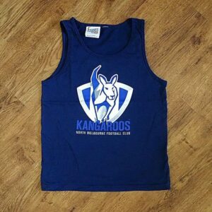 Size 12 AFL North Melbourne 'Kangaroos' Tank Top EUC