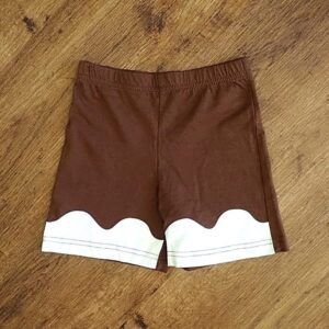 Size 2 Lily & Dan 'Gingerbread' Sleep Shorts EUC