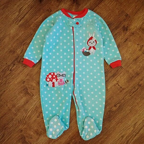 Size 2 Target Polar Fleece Sleepsuit EUC - Image 2