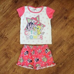Size 3 My Little Pony 'Cutie Power' Short Pyjamas EUC