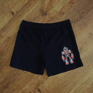 Size 3 Neon 'Robot' Sleep Shorts EUC