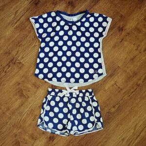Size 4 Peter Alexander Navy & White Short Pyjamas EUC
