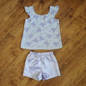 Size 2 Target 'Teddy Bear' Short Pyjamas EUC