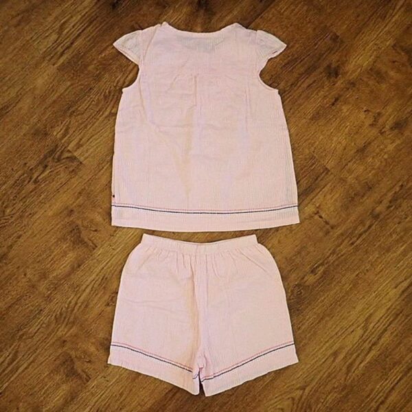 Size 6 Target Pink Short Sleeve Embroidered Pyjamas EUC - Image 2