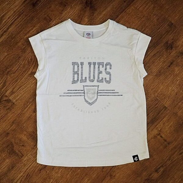 Size 7/8 AFL Carlton 'Blues' Muscle Shirt NWOT
