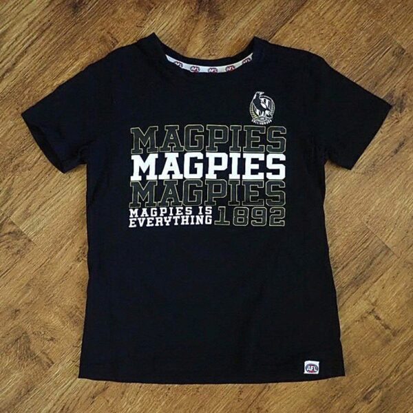Size 7 AFL Collingwood Magpies Tee EUC