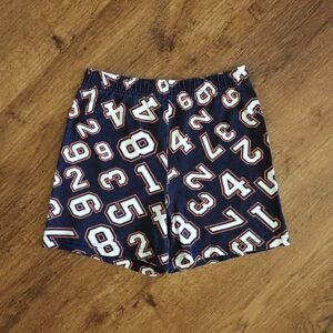 Size 7 Target 'Numbers' Sleep Shorts EUC