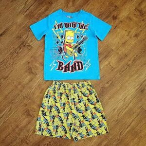 Size 7 The Simpsons Short Pyjamas EUC