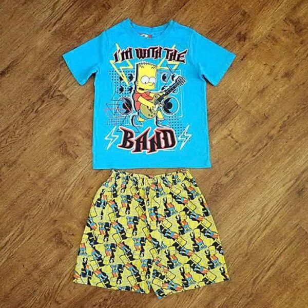 Size 7 The Simpsons Short Pyjamas EUC