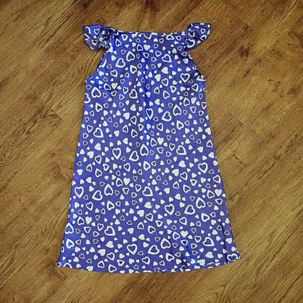Size 8/10 Purple Satin 'Loveheart' Nightie EUC - Image 2