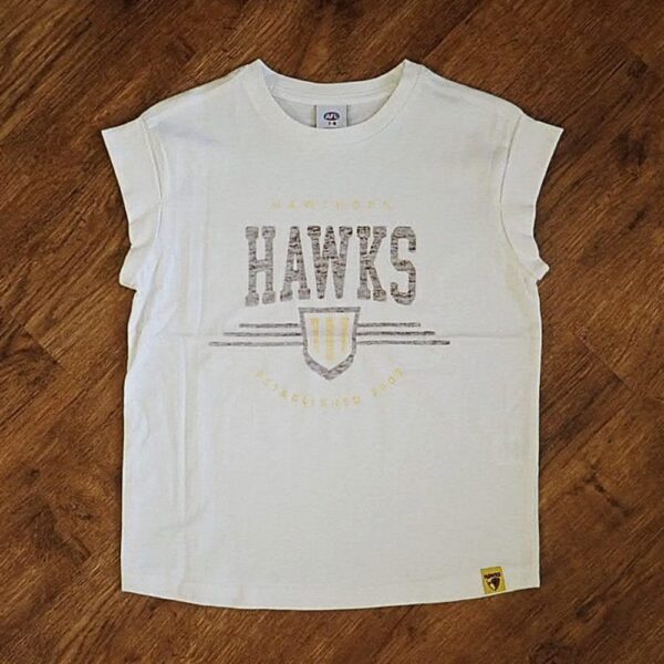 Size 7/8 AFL Hawthorn 'Hawks' Muscle Shirt NWOT