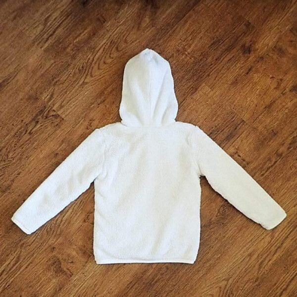 Size 4 Target White 'Pussycat' Hoodie EUC - Image 2