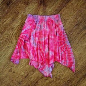 Size 1/2 Pink Tie-Dyed Skirt by Hey EUC