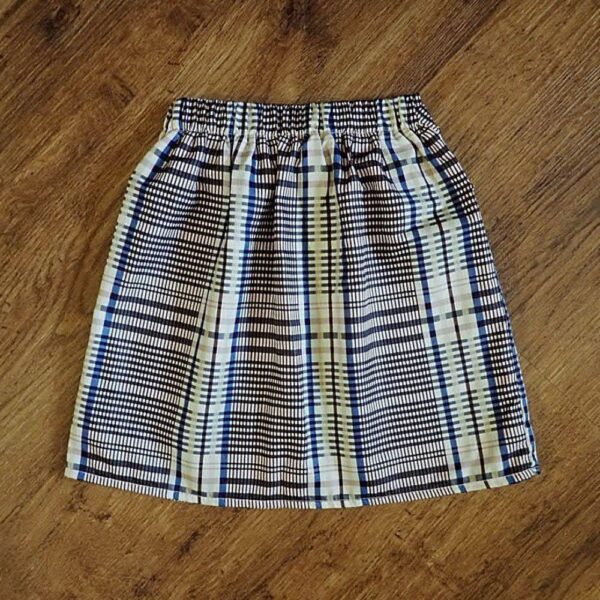 Size 1/2 Lilac Plaid Skirt with Sash Belt EUC - Image 2