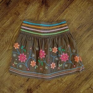 Size 1/2 Next Embroidered Rickrack Skirt NWOT