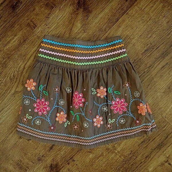 Size 1/2 Next Embroidered Rickrack Skirt NWOT