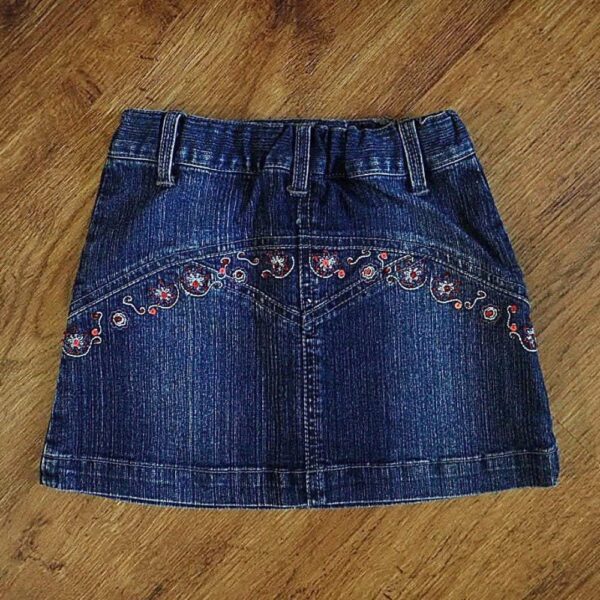 Size 1 Adjustable Blue Denim Skirt EUC - Image 2