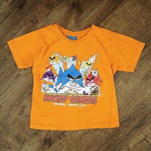 Size 1 Angry Sharks Tee EUC