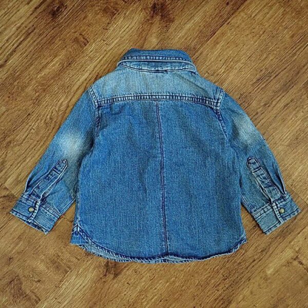 Size 1 Cotton On Kids Chambray Long Sleeve Shirt EUC - Image 2