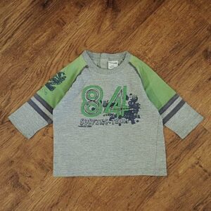 Size 1 Dymples '84' Grey Long Sleeve Tee EUC