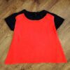 Size 1 H&T Black & Red 'Tuxedo' Tee with Detachable Cape NOS - Image 2