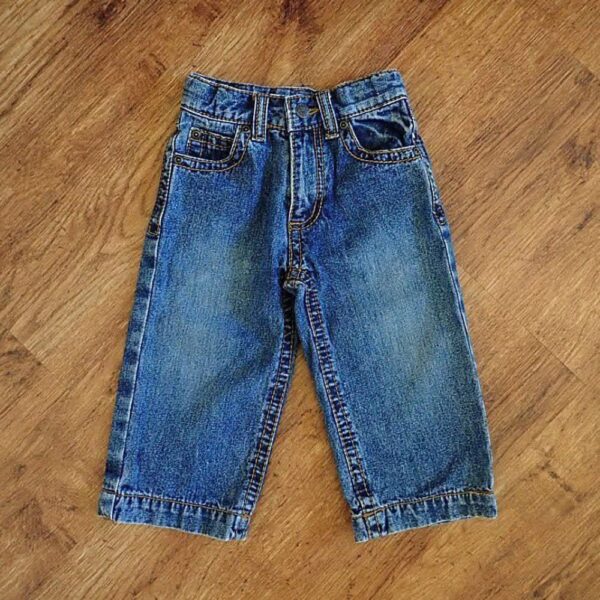 Size 1 Pumpkin Patch Adjustable Denim Jeans EUC