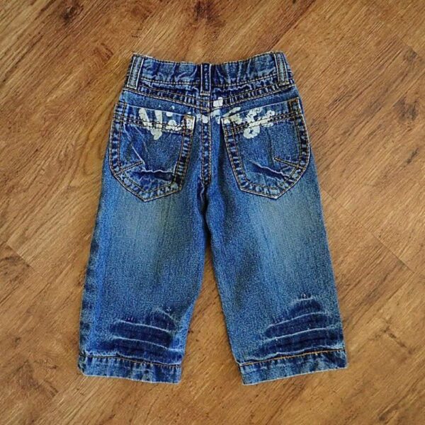 Size 1 Pumpkin Patch Adjustable Denim Jeans EUC - Image 2
