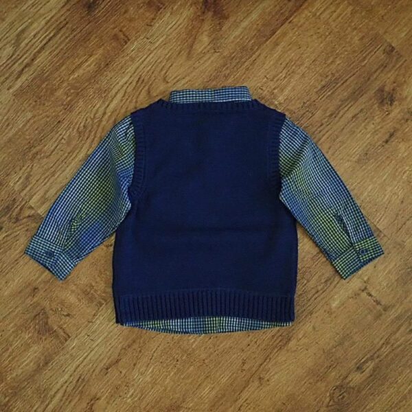 Size 1 Pumpkin Patch One-Piece Shirt & Vest EUC - Image 2