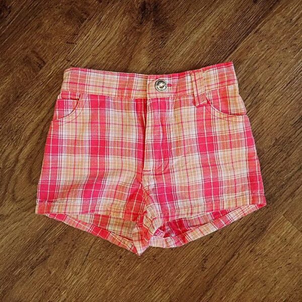 Size 1 Skechers Elasticated Plaid Shorts EUC