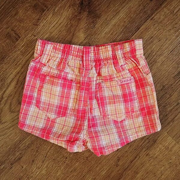 Size 1 Skechers Elasticated Plaid Shorts EUC - Image 2